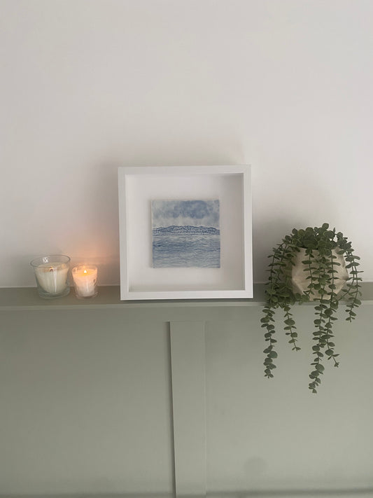 Arran Silhouette Ceramic Wall Art Tile - Square