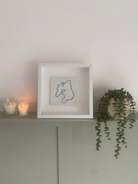 Islay Outline Ceramic Wall Art Tile